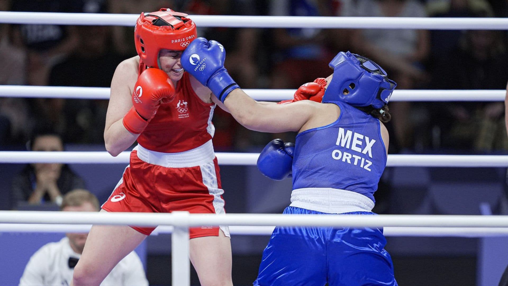Citlalli Ortiz en acción contra Parker. (Foto: Comité Olímpico de México)
