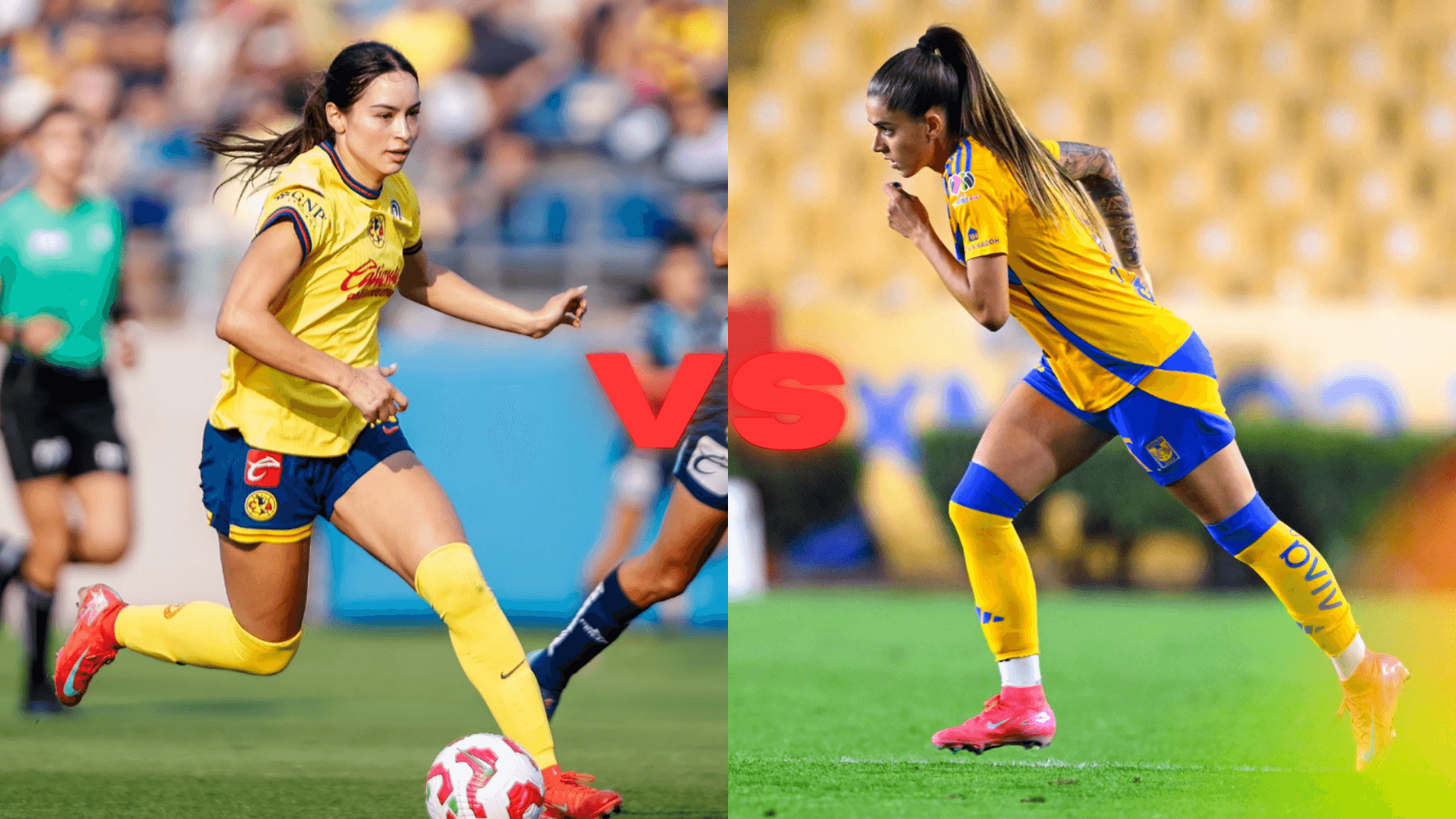 Club América Femenil vs Tigres UANL Femenil | Fotos: @AmericaFemenil y @TigresFemenil