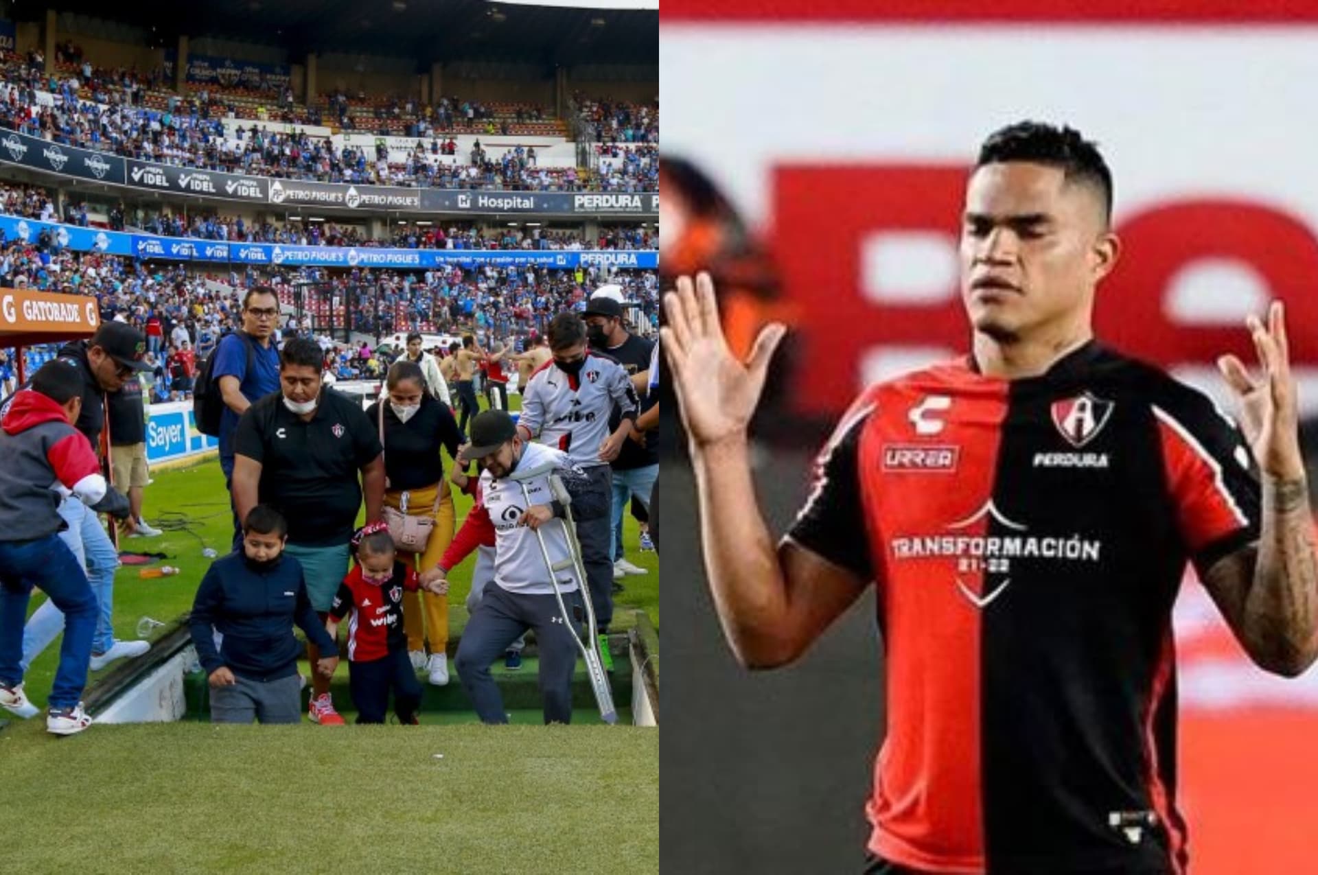 Con la tragedia vivida en Querétaro, lo deportivo quedó de lado y los jugadores Rojinegros mostraron su solidridad.