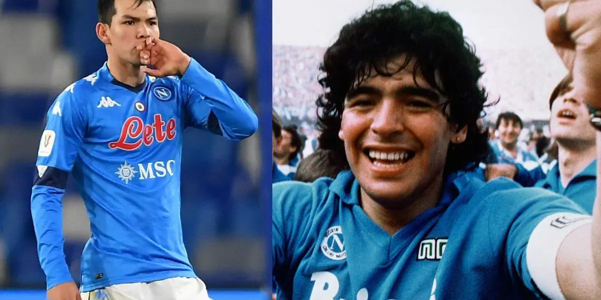 Con motivo del primer año de la partida de Diego Maradona, Nápoles le rindió homenaje al Pelusa; Hirving Lozano prefirió guardar silencio y tiene sus razones