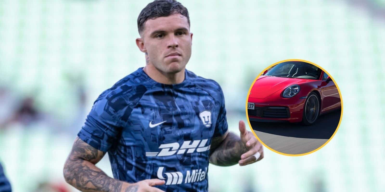 Con todo y que es banca en Pumas, el lujo en el que llega Cristian Tabó a los entrenamientos