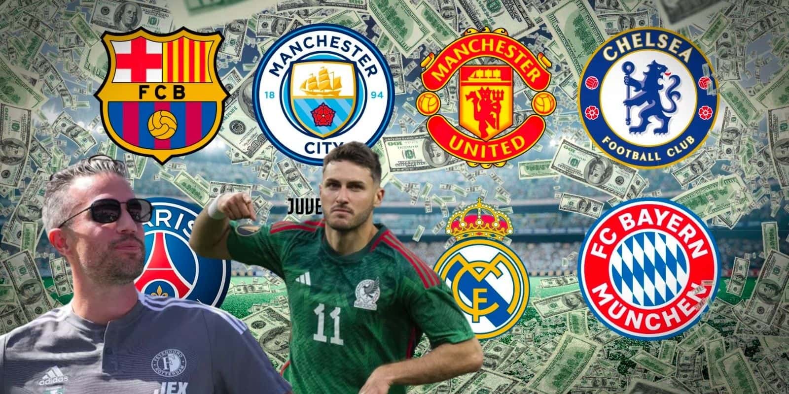 Conoce el equipo TOP al que iría Santiago Giménez gracias a Robin Van Persie