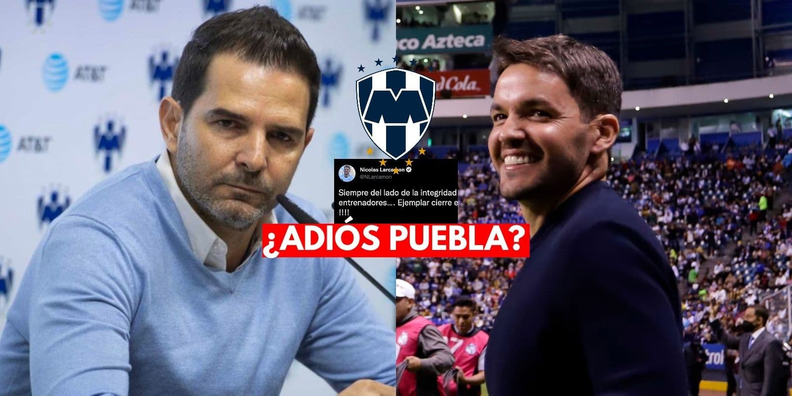 Conoce el guiño que lanzó Larcamón y su posible salida del Puebla.