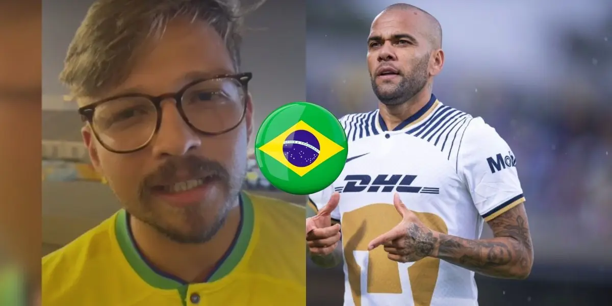 En Brasil le ponen nuevo apodo de Dani Alves al saber que juega en Pumas