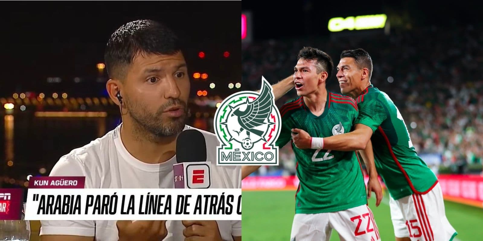 Conoce la inesperada reacción de Sergio Agüero al saber que México los puede eliminar