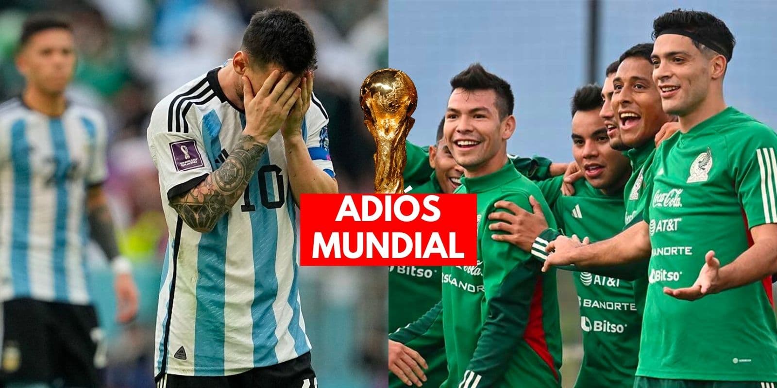 Conoce la pésima noticia que recibe la Argentina de Lionel Messi gracias al Tri