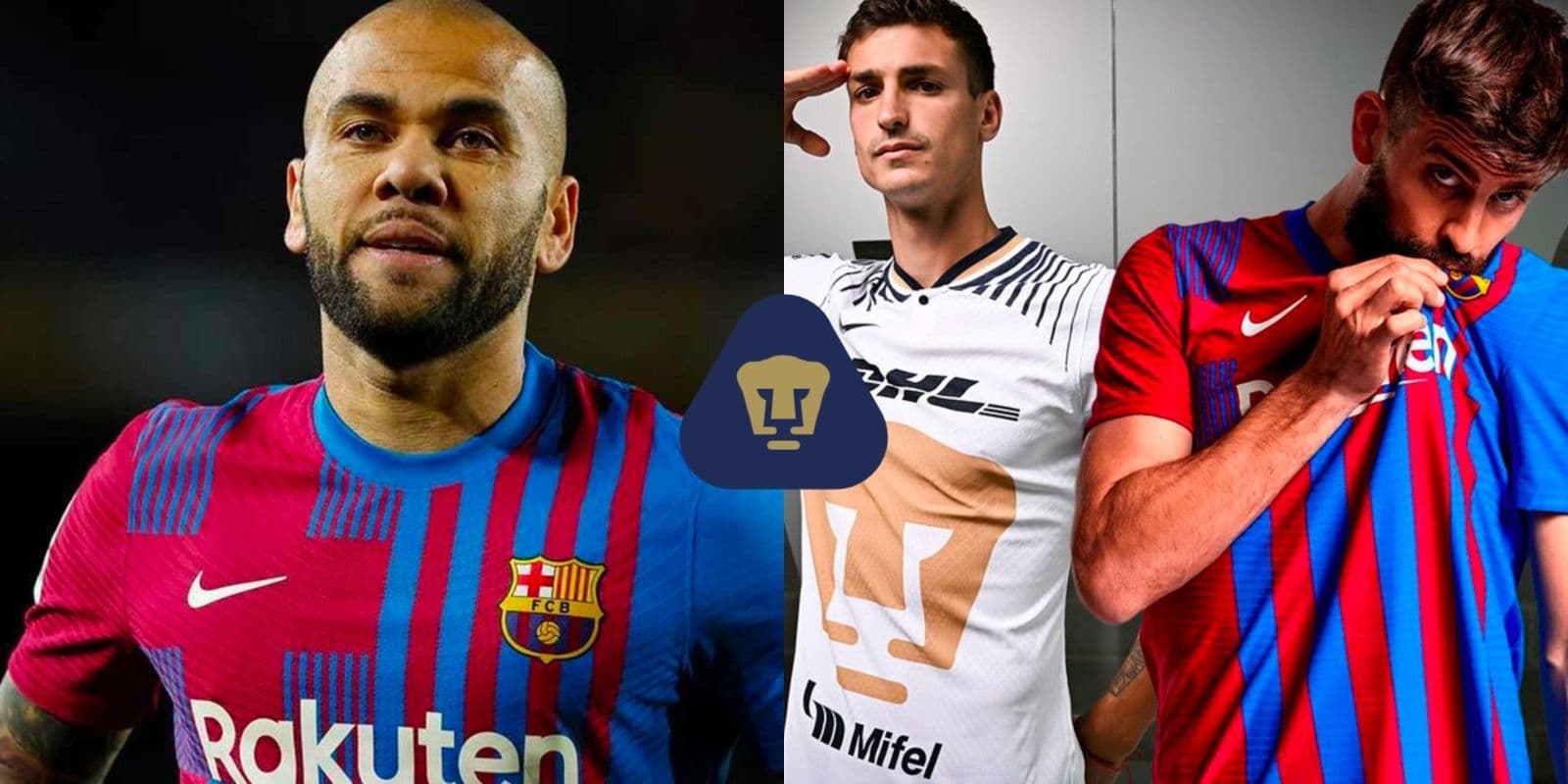 Conoce la reacción de Dani Alves al ver que Pumas se enfrentará con el Barcelona por el trofeo Joan Camper.