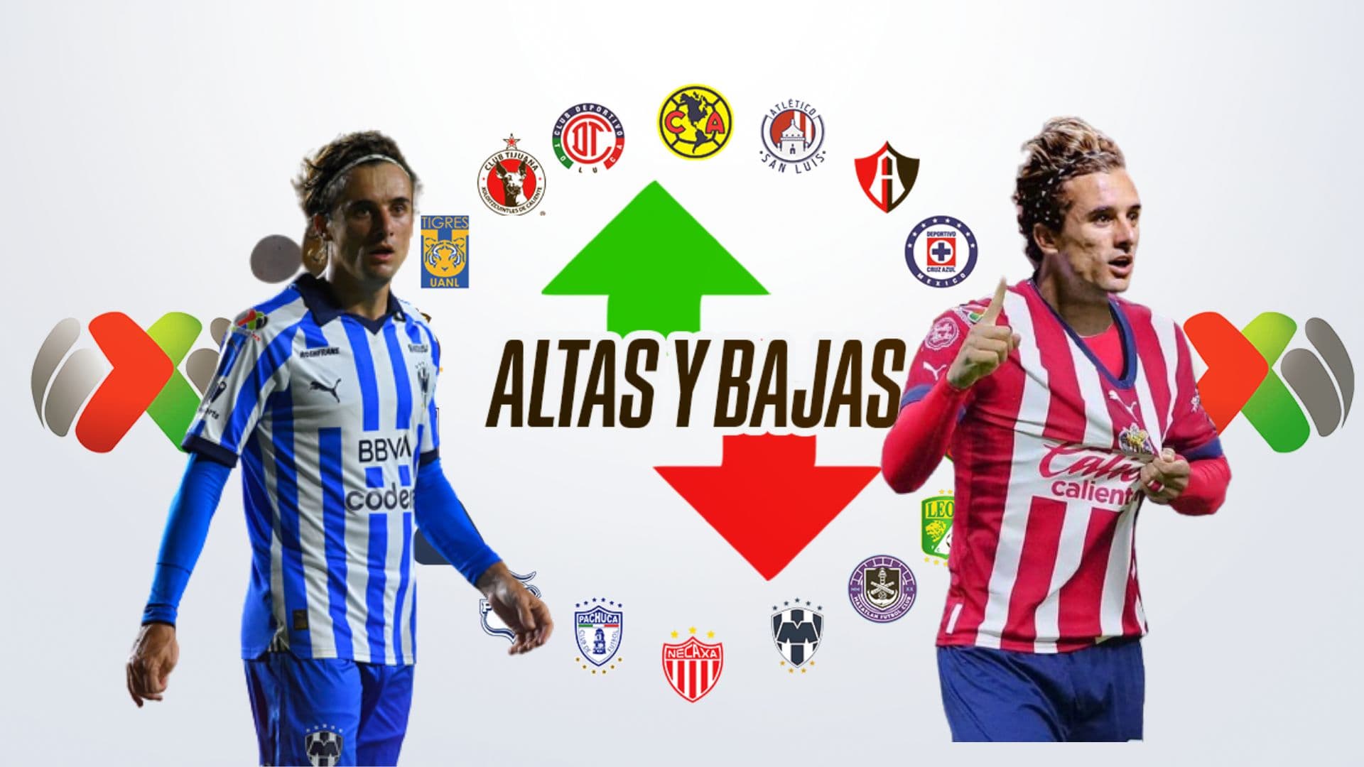 Cortizo con la de Monterrey y con la de Chivas y clubes de la Liga MX