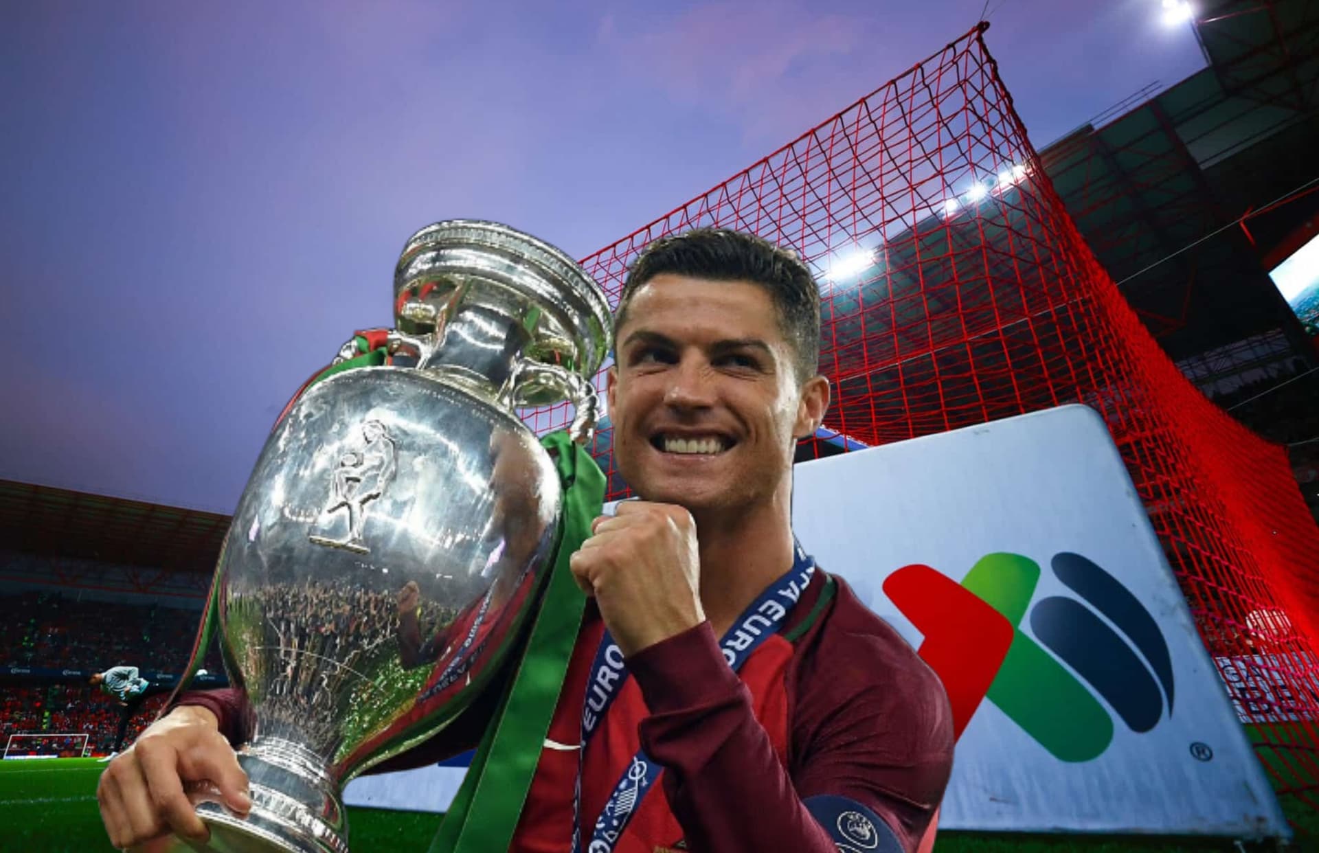 Cristiano Ronaldo con la Eurocopa/ Foto Getty Images.