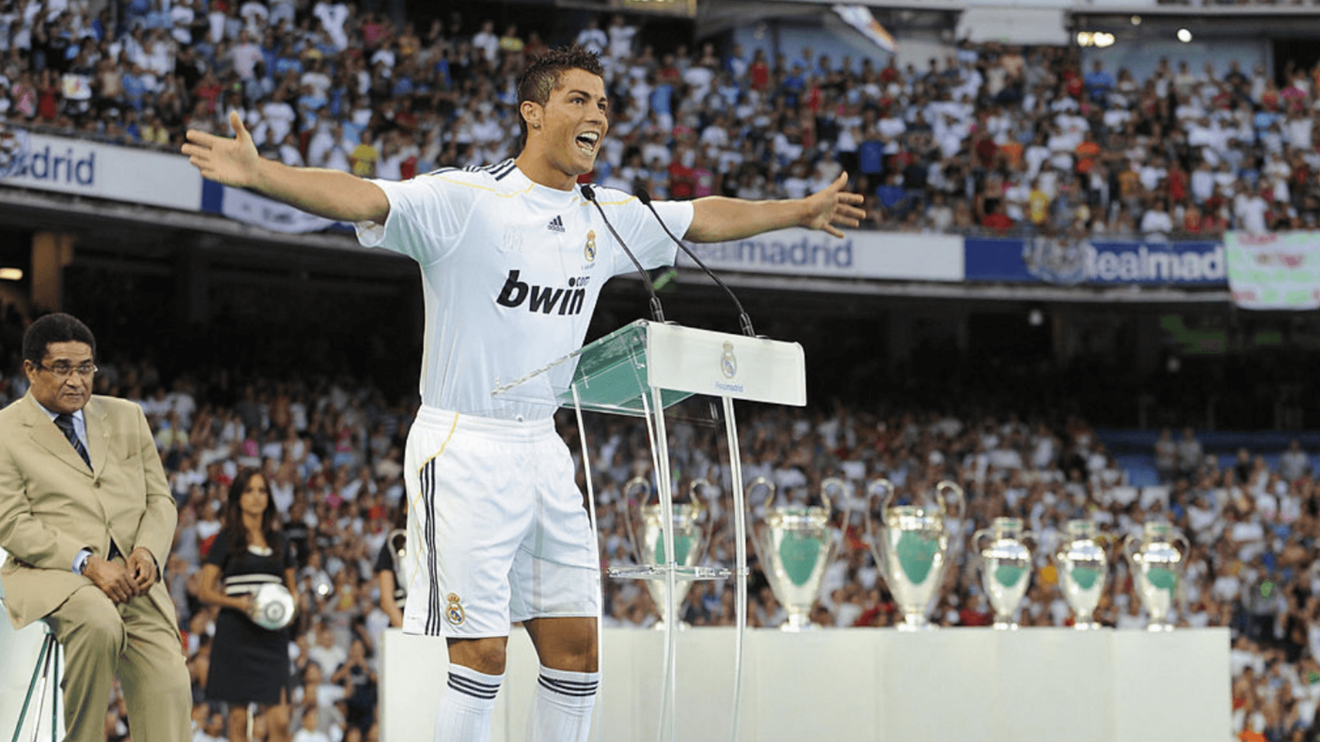 Cristiano Ronaldo en su presentación | Foto: @LigadeCampeones