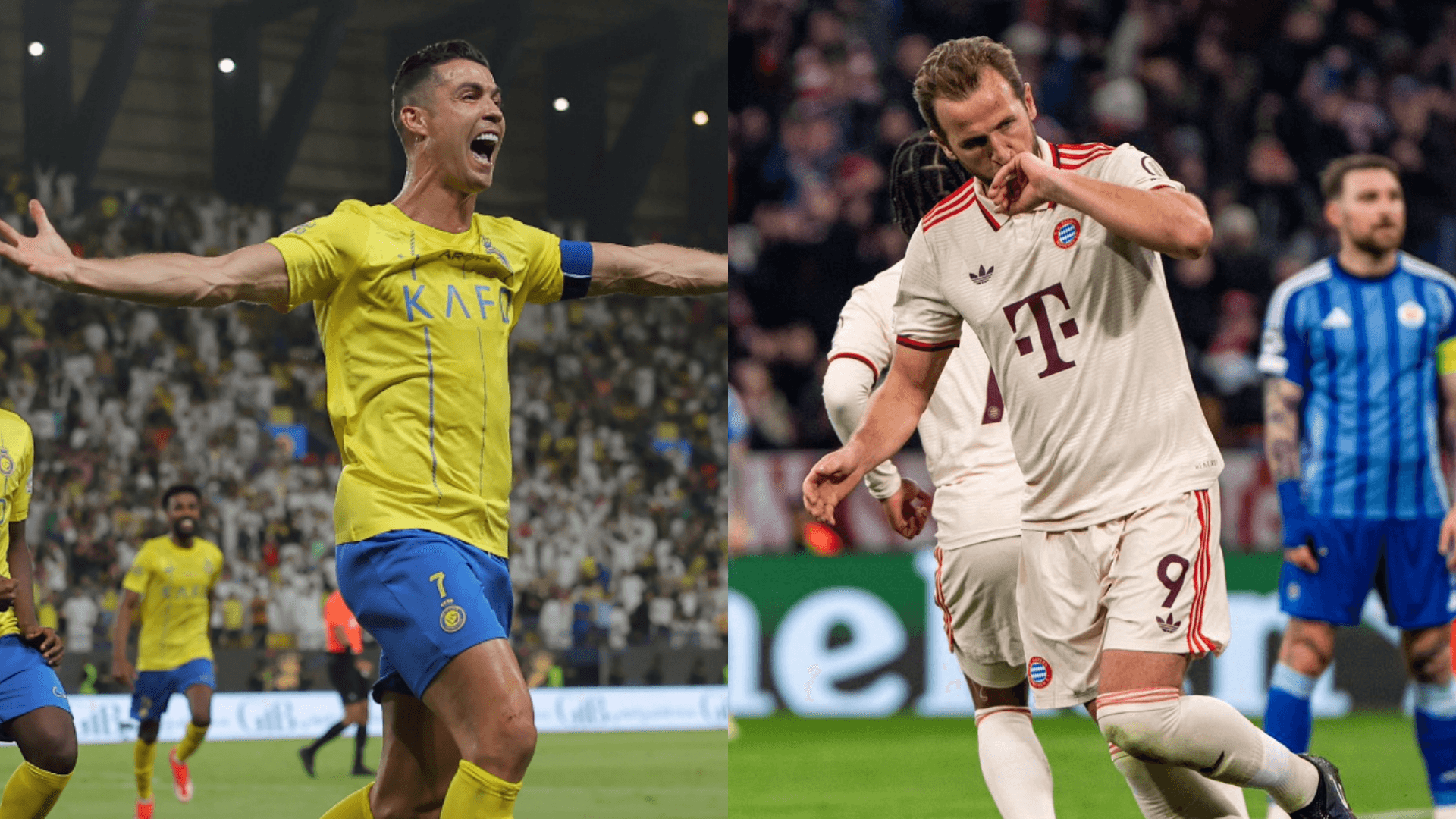 Cristiano Ronaldo y Harry Kane | Fotos: @Cristiano y @FCBayern