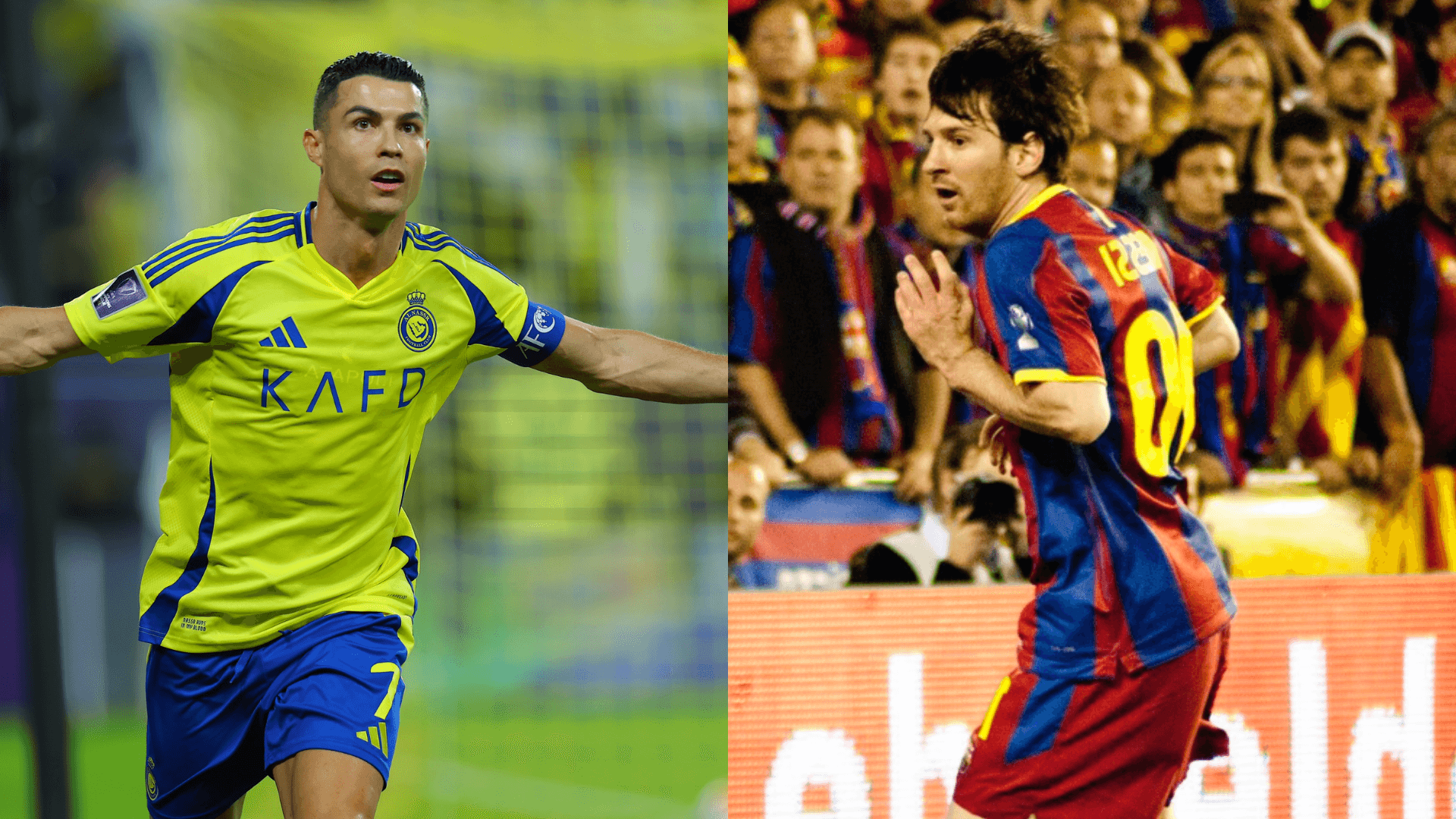 Cristiano Ronaldo y Messi | Fotos: @Cristiano y @FCBarcelona