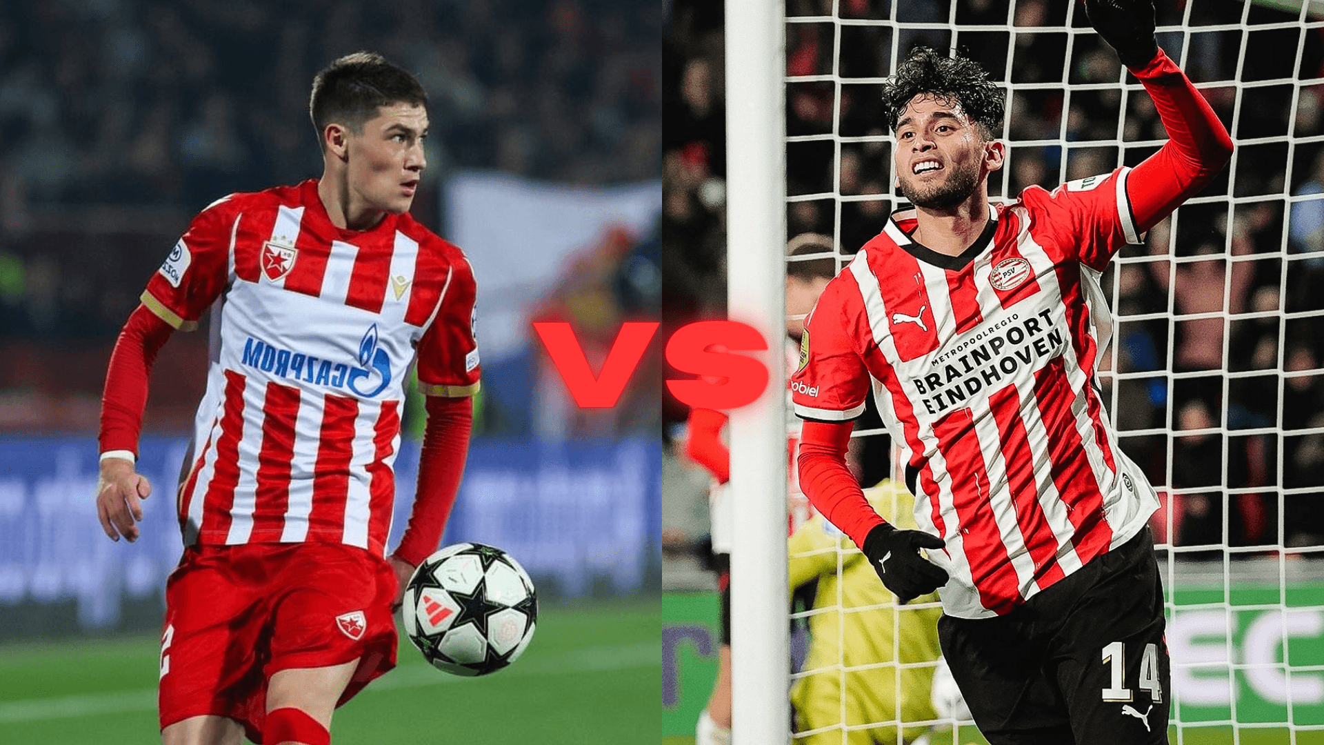 Crvena Zvezda vs PSV Eindhoven | Fotos: @crvenazvezdafk y @PSV