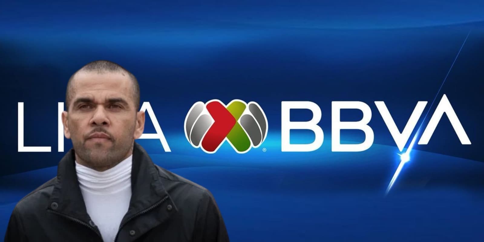 Dani Alves junto al logo de la Liga MX / FOTO EP