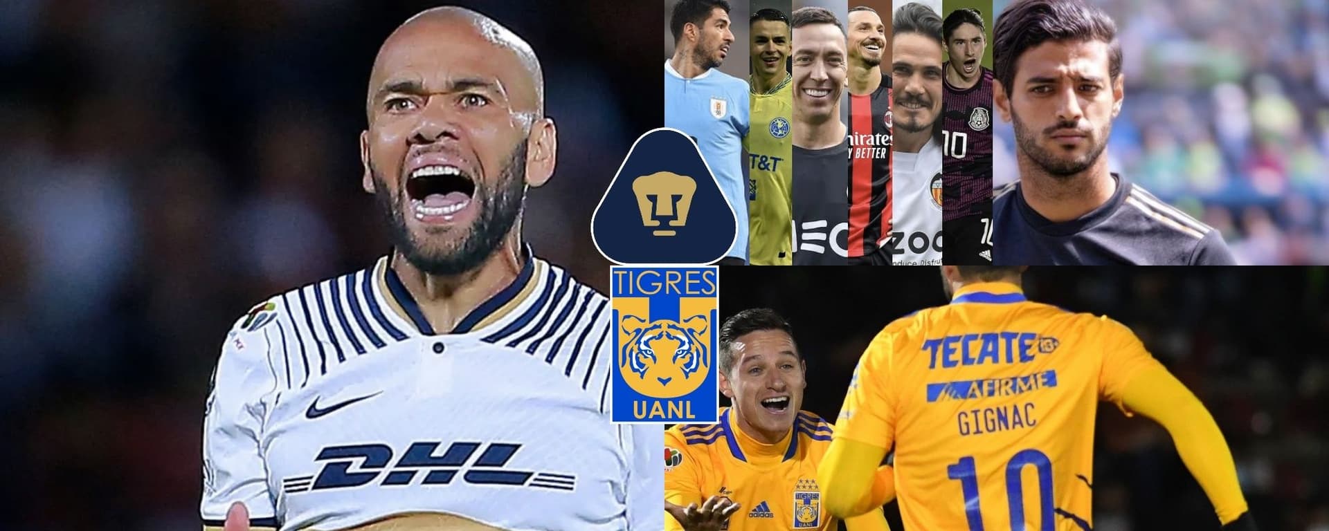 Dani Alves se iría a Pumas mientras Tigres volvería a dar un bombazo.