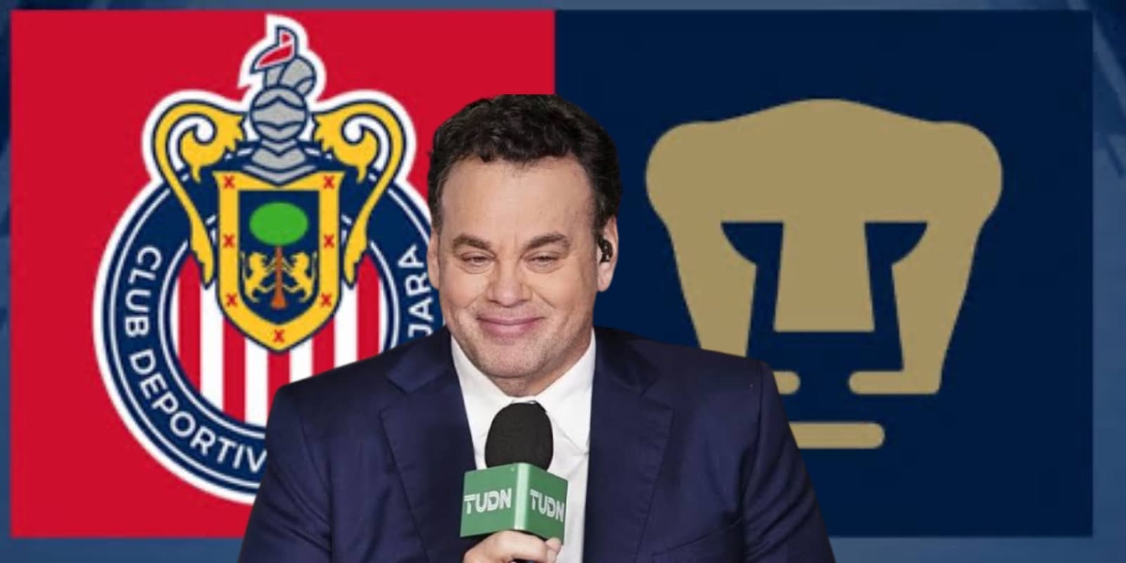 David Faitelson en el Pumas vs Chivas / FOTO FUTBOL TOTAL