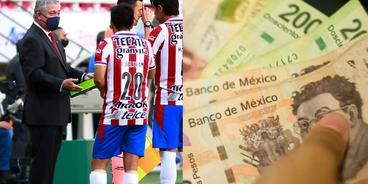 Dicen que no hay crisis pero se nota que los jugadores no sudan la camiseta de Chivas. Uno de los becados de Vucetich gana 167 mil pesos.