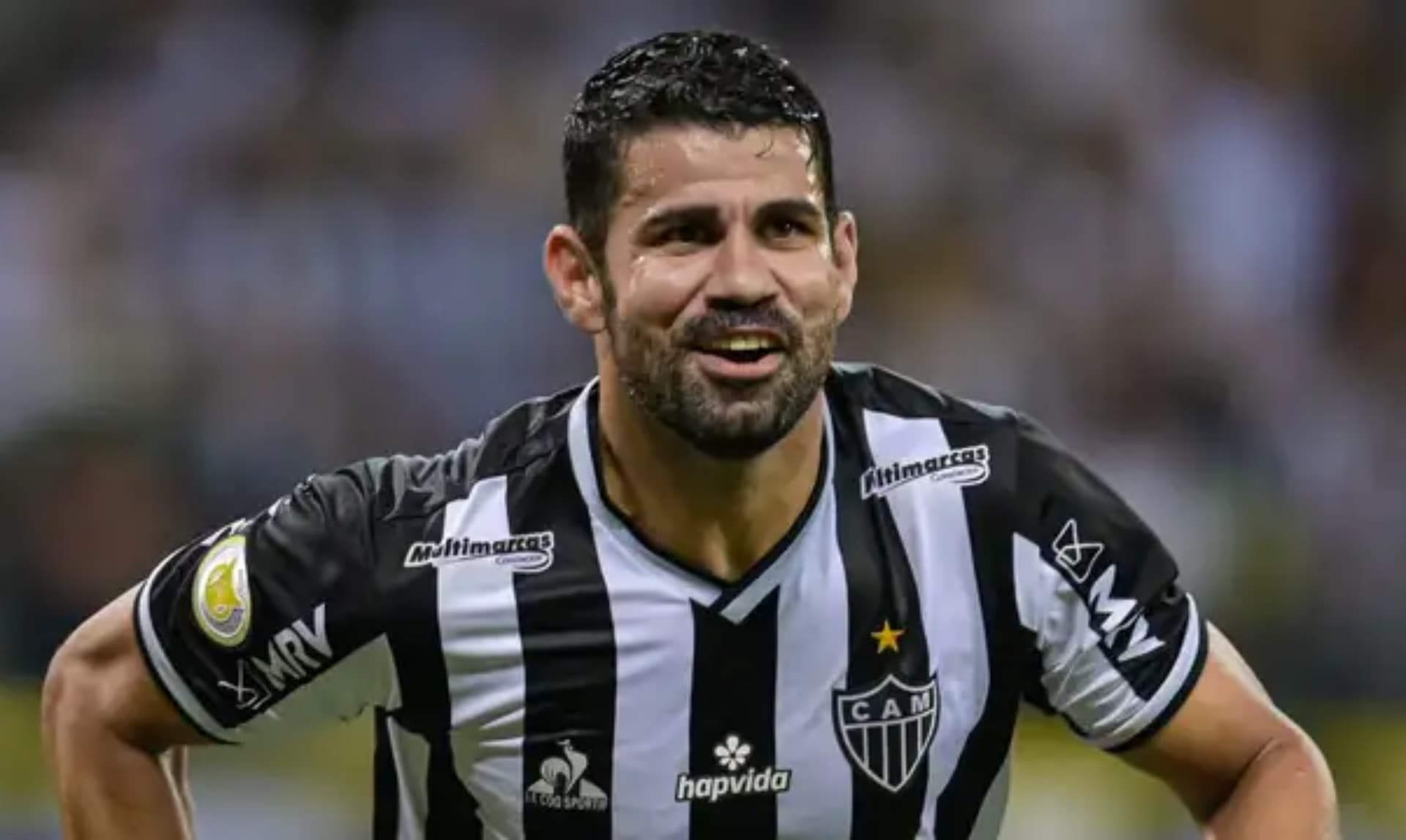 Diego Costa jugando con el combinado del Atlético de Mineiro (Fuente: Getty)