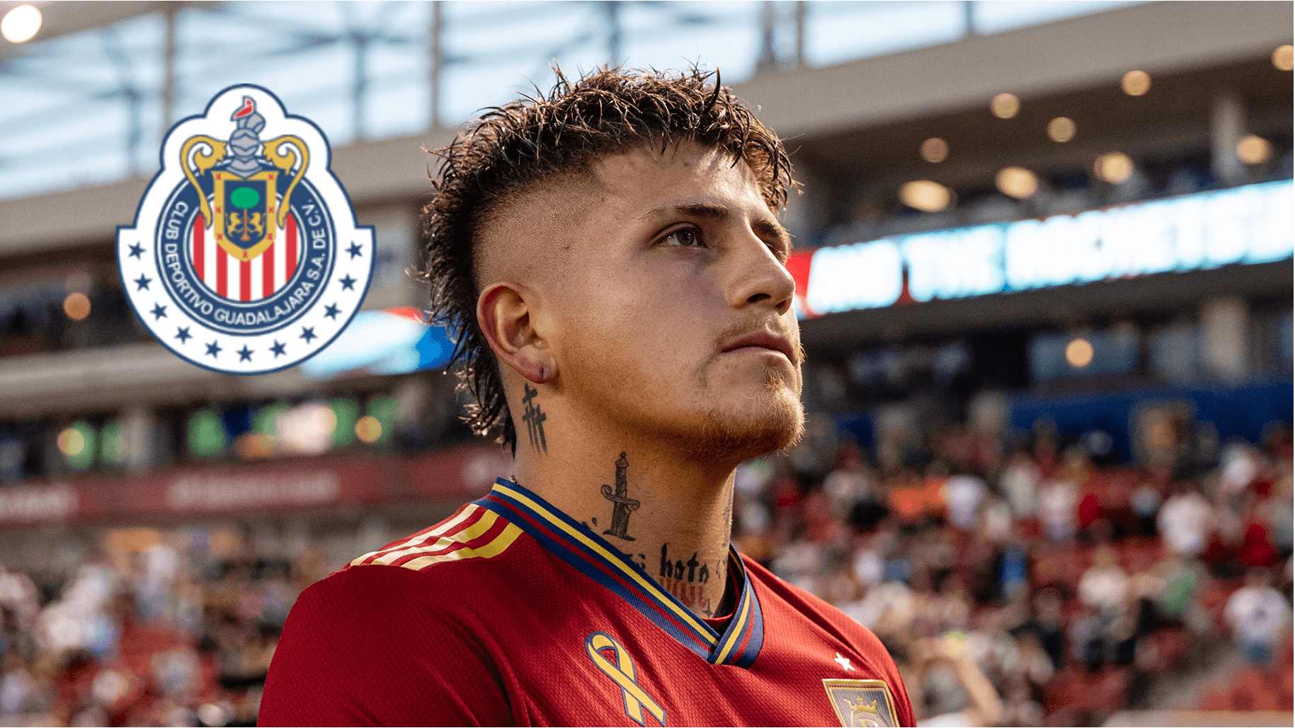 Diego Luna en el estadio del Real Salt Lake (Fuente: Real Salt Lake)