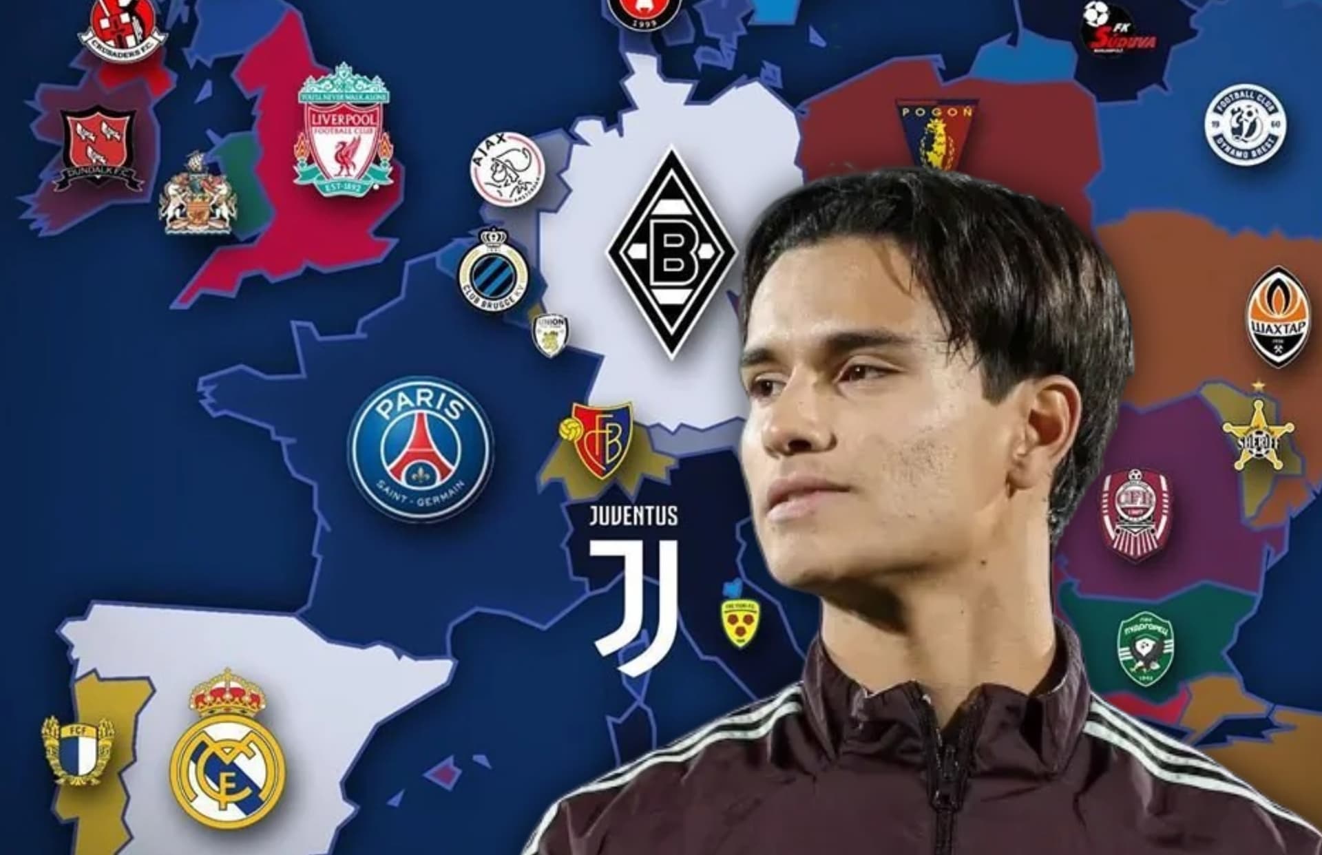 Diego Ochoa y equipos de Europa/Foto Transfermarkt.