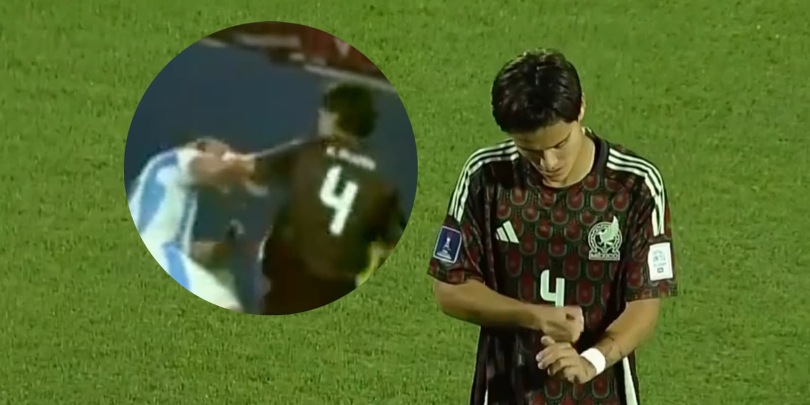 Diego Ochoa y su agresión en el México vs Argentina / FOTO TUDNhttps://x.com/OCFMedia/status/1977176037369708889