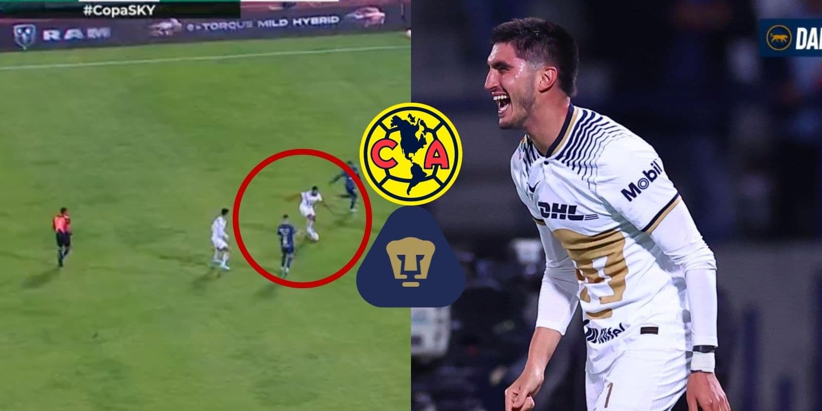 Disfruta el grandioso gol de Gustavo Del Prete en el América vs Pumas que da la vuelta al mundo