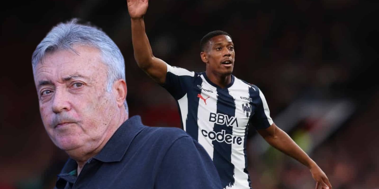 Domènec Torrent junto a Anthony Martial / FOTO X