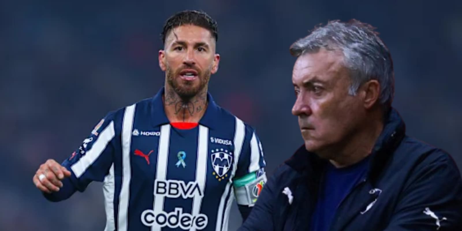 Domènec Torrent junto a Sergio Ramos / FOTO OLÉ