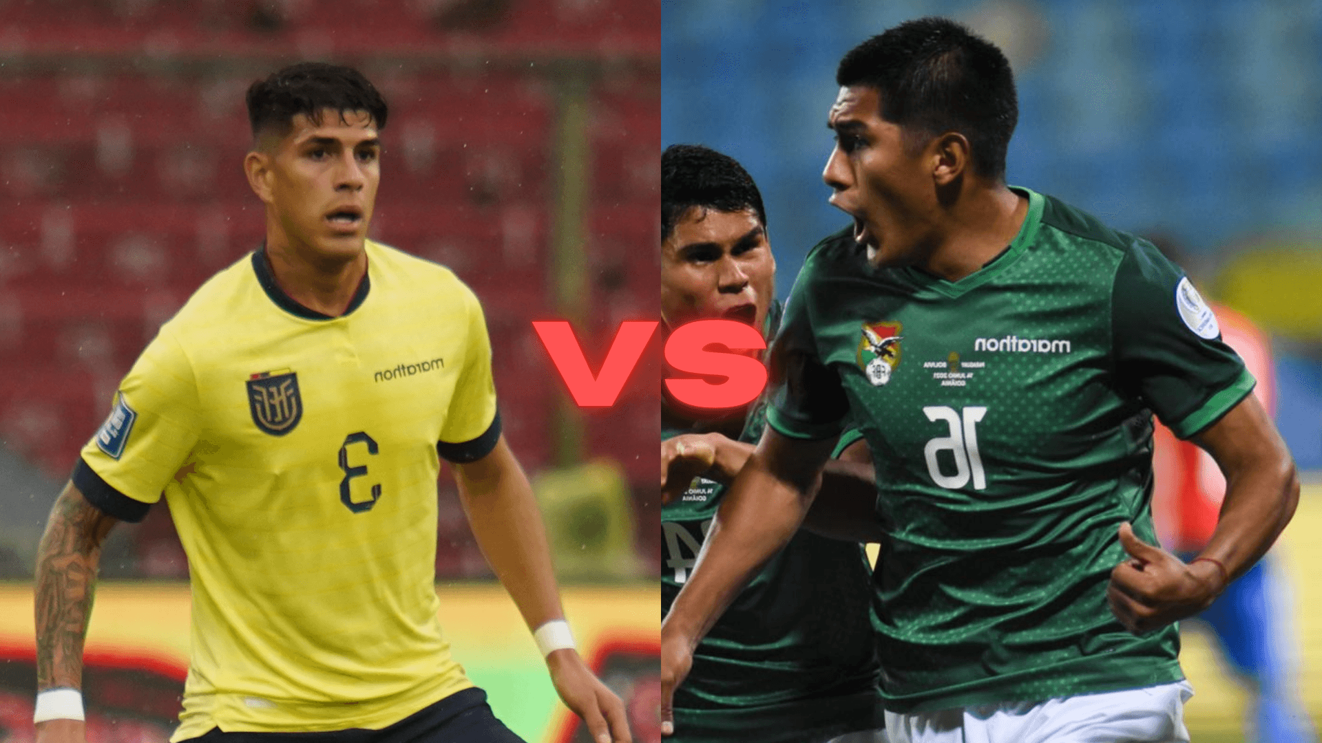 Ecuador vs Bolivia | X oficial de @LaTri y @laverde_fbf