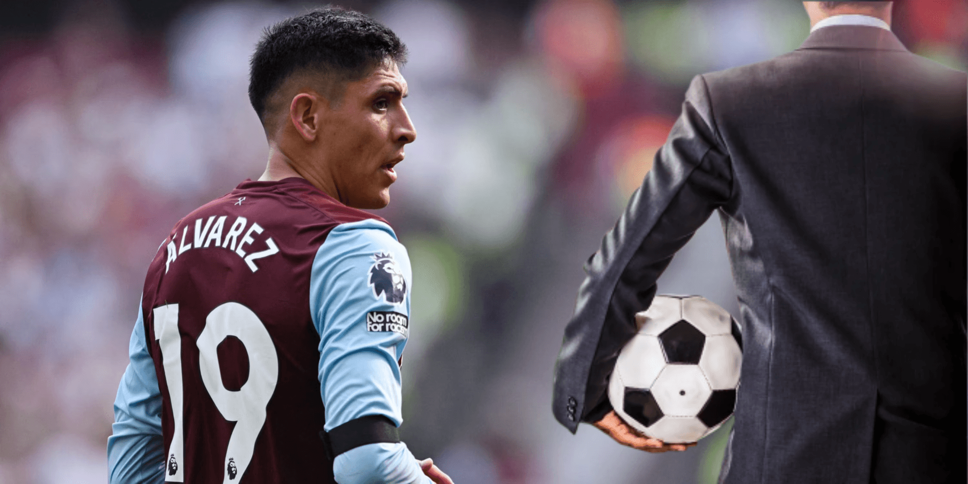 Edson Álvarez durante un cotejo con el West Ham United / Foto: Getty Images
