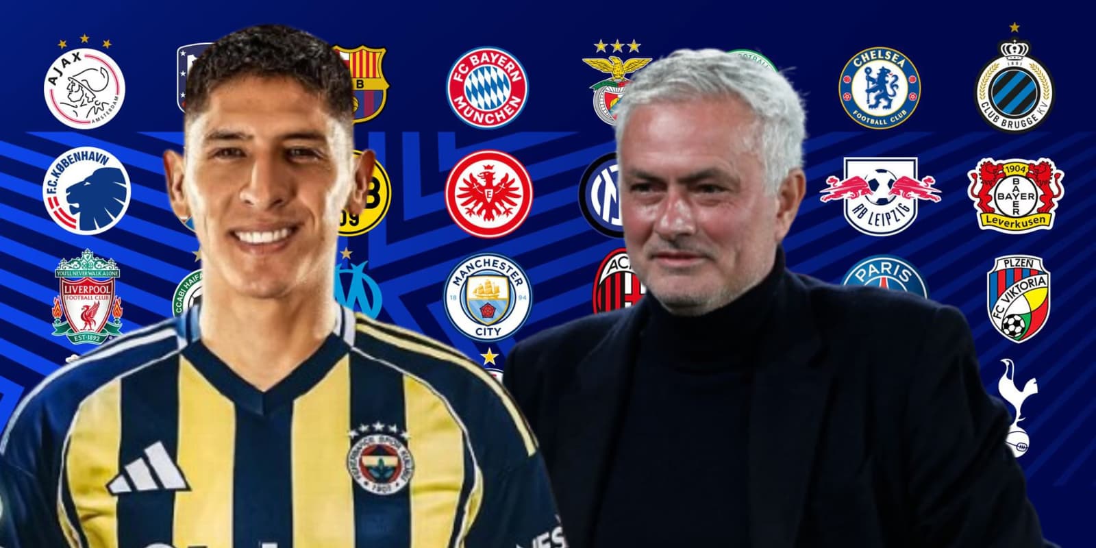 Edson Álvarez junto a José Mourinho / FOTO ESPN DEPORTES