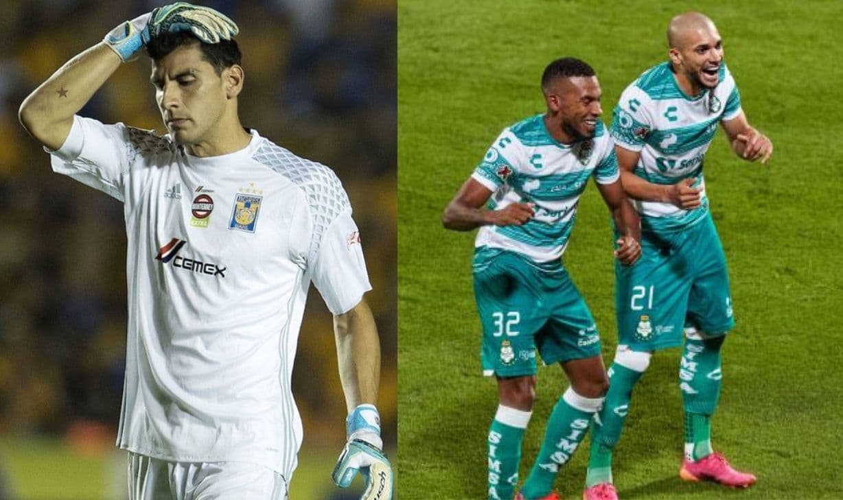 Eduardo Aguirre puso el segundo para Santos Laguna y se adelantan en el marcador.