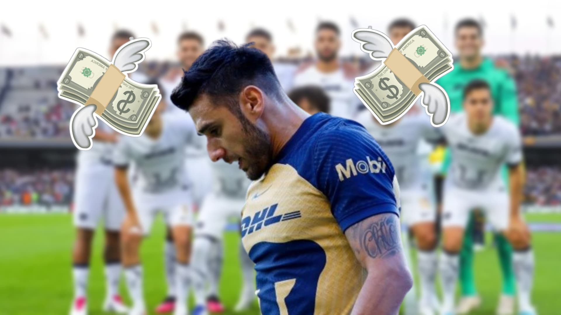Eduardo Salvio en partido con Pumas / Imagen: Bolavip