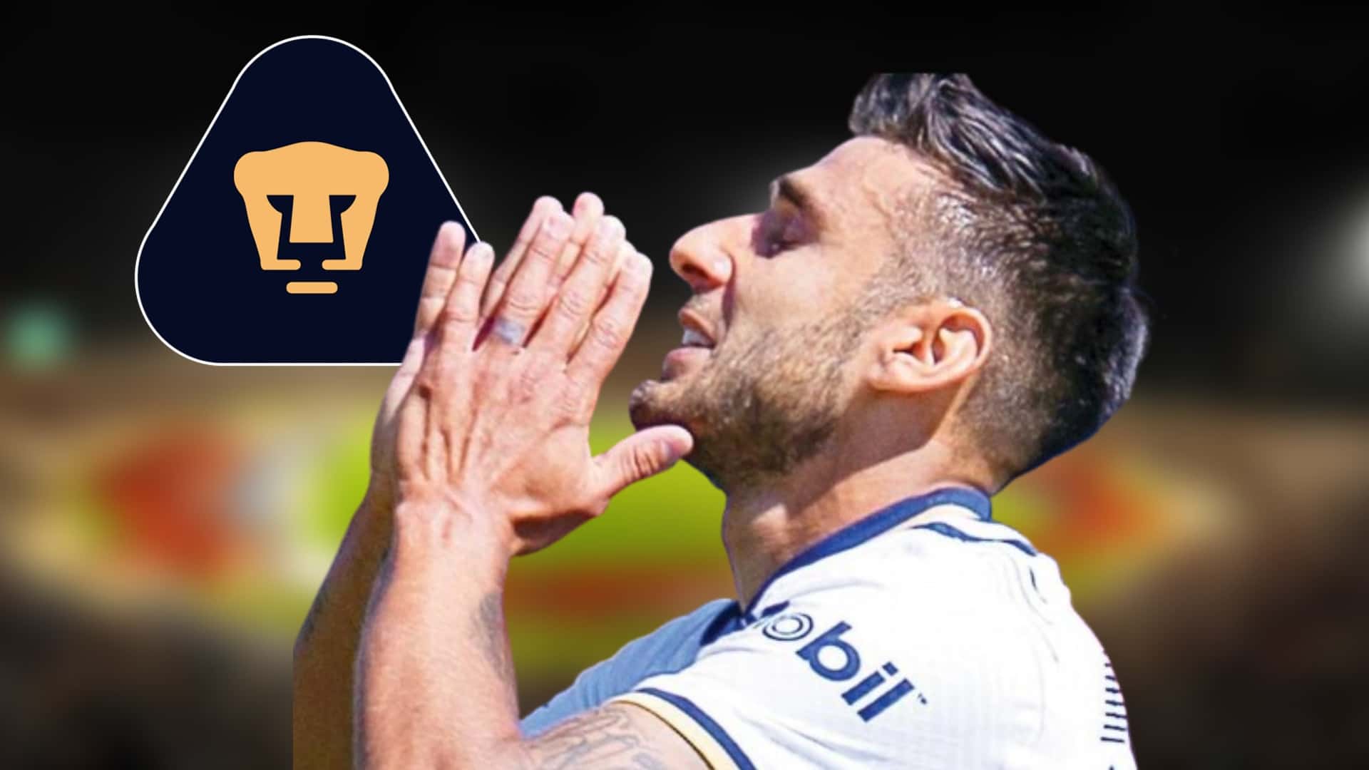 Eduardo Salvio en partido con Pumas / Imagen: Excélsior