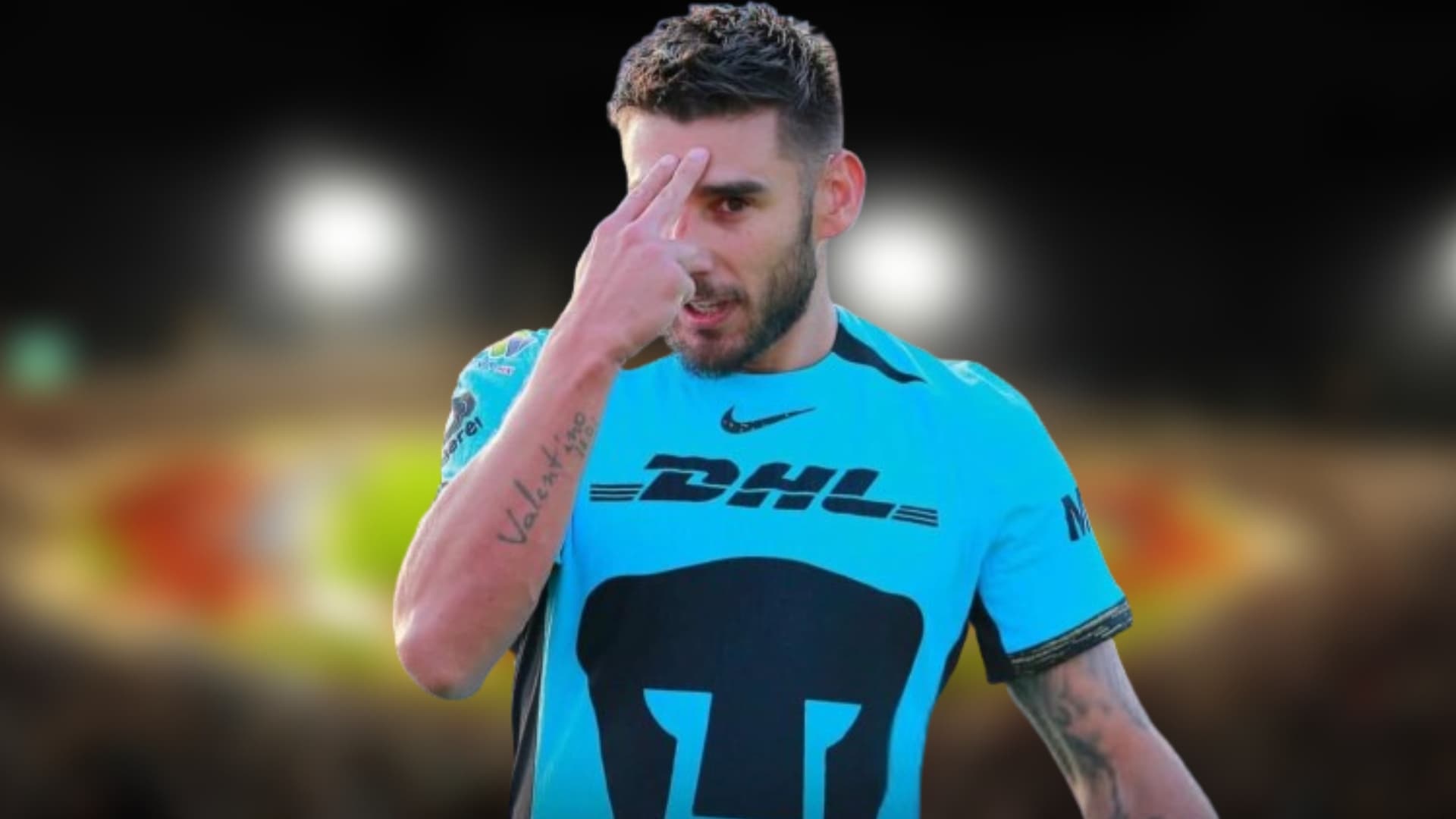 Eduardo Salvio festejando un gol con Pumas / Imagen: Marca