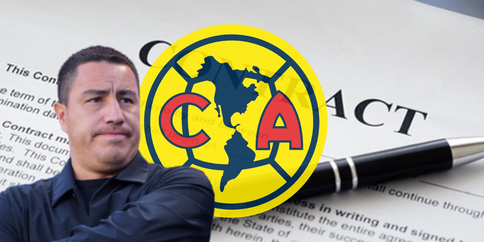 Efraín Juárez junto al escudo del América / FOTO GETTY IMAGES
