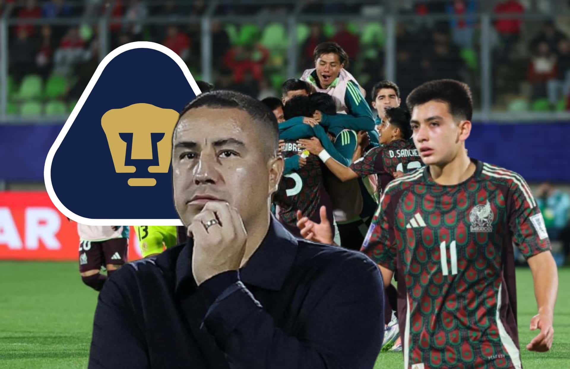 Efraín Juárez y Gilberto Mora/Foto Selección Nacionales Menores.