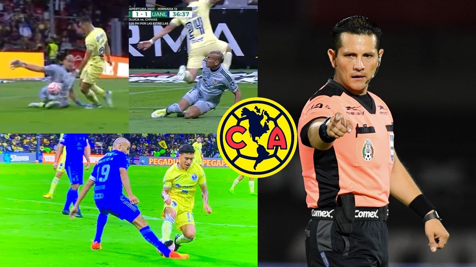 El arbitraje en el América versus tigres dejó mucho que desear y se filtra algunos pormenores del VAR