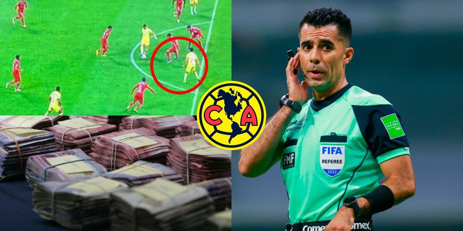 El árbitro central Adonai Escobe recibe jugosa recompensa de miles de pesos luego de echar al América en semifinales.