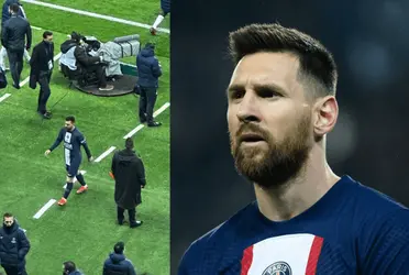 El argentino realizó esta acción tras perder contra el Lyon en la Ligue 1 de Francia.