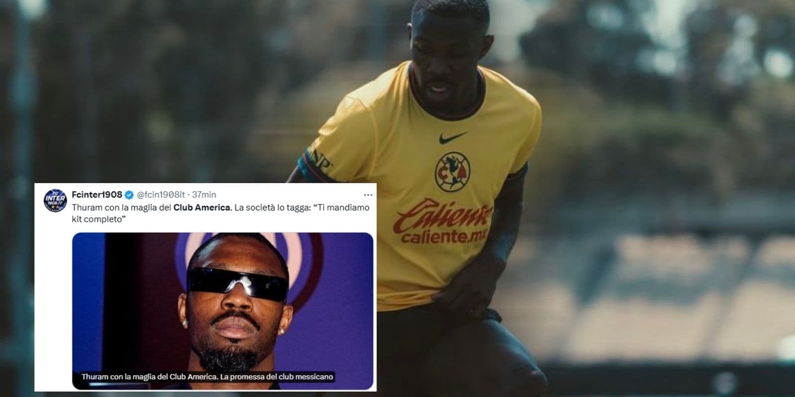 El atacante francés se mostró con una playera de las Águilas en un entrenamiento en Los Ángeles