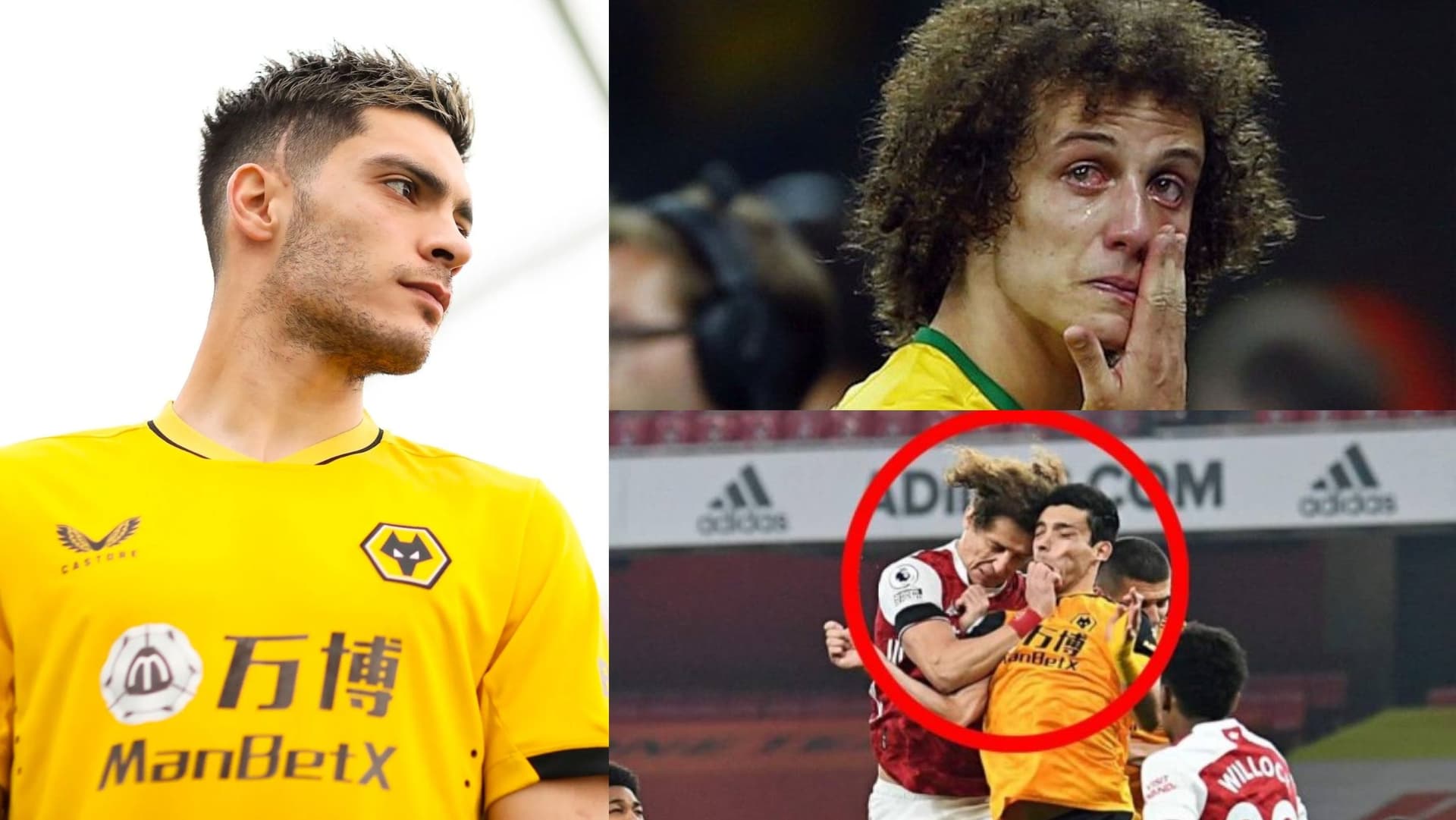 El brasileño David Luiz lesionó a Raúl Jiménez, quien no se ha podido recuperar, ahora le llega el karma en Brasil