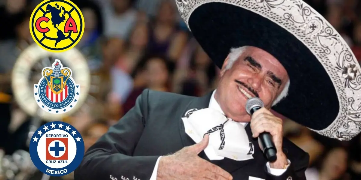 El cantante de música ranchera, Vicente Fernández, le dejó un regalo al que considera el mejor equipo mexicano.