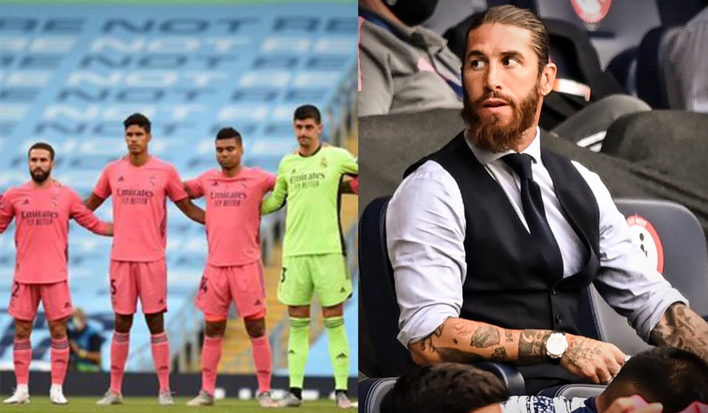 El capitán del Real Madrid, Sergio Ramos, se mostró molesto por el resultado y resposabilizó a un jugador en específico.