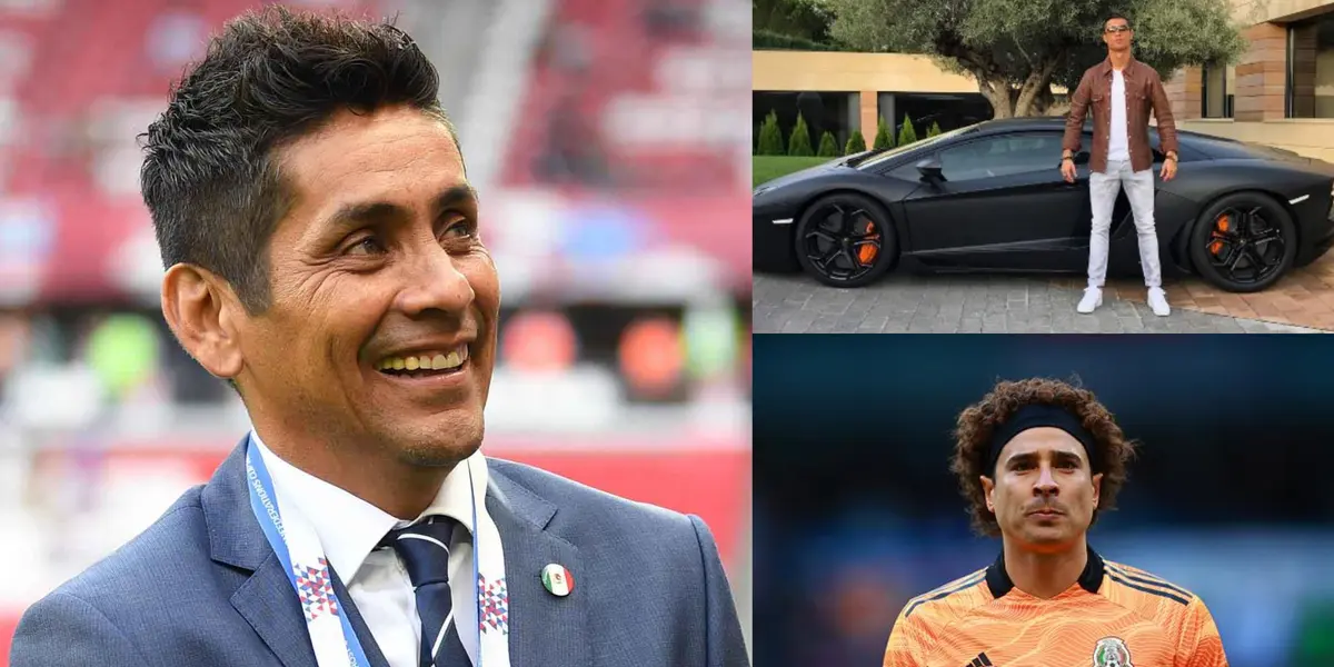 El coche que usa Guillermo Ochoa está cotizado en 120 mil euros, por su parte, Jorge Campos usa un coche que se ganó jugando fútbol, en la década de los 90. 