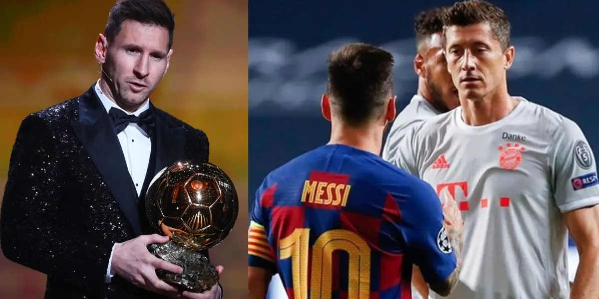 El delantero Lionel Messi gana su séptimo Balón de Oro, pero sorprende al pedirle a France Football que Robert Lewandowski se lo merece