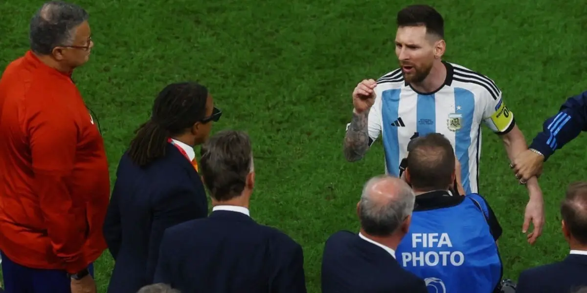 Finalmente destapan a quién Messi llamó bobo y la reacción del holandés en Qatar