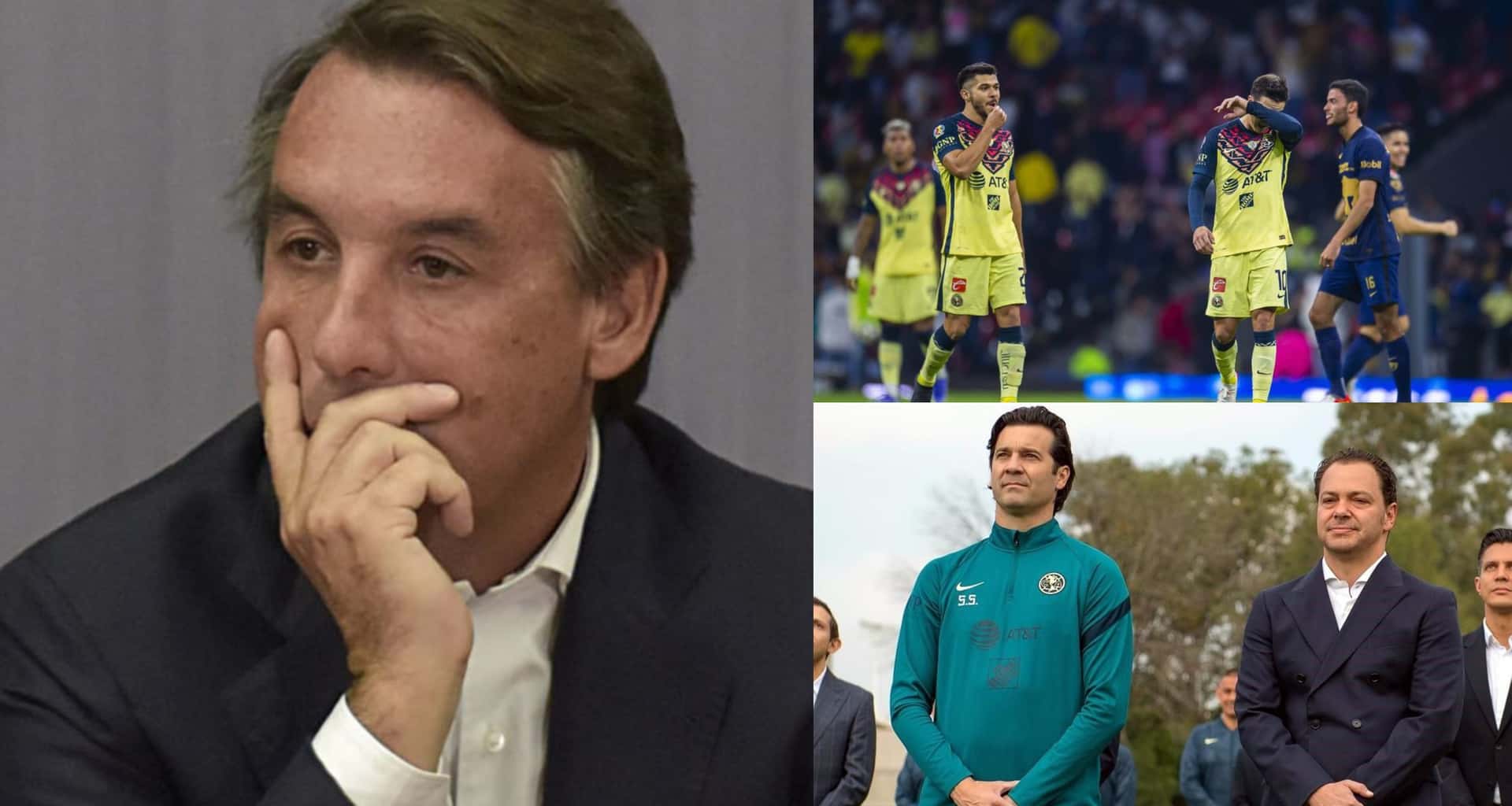 El dueño de las Águilas habló sobre el problema deportivo que tiene la institución. Para Azcárraga, sí hubo responsabilidad de Baños y de Solari, también ya expuso quiénes se irán del equipo tras este fracaso.