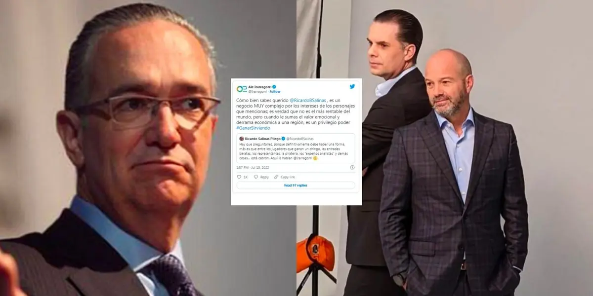 El dueño de TV Azteca arremete contra los analistas deportivos tras los comentarios de Alejandro Irarragorri.