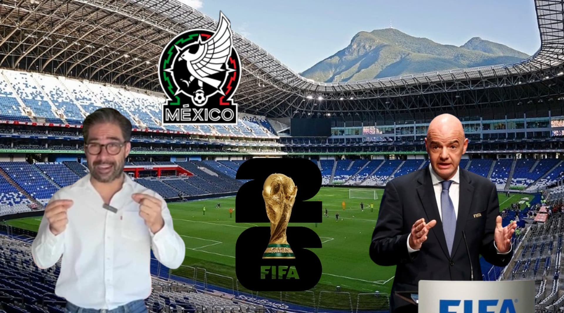 El Estadio de Rayados de Monterrey albergará cinco encuentros del Mundial 2026.